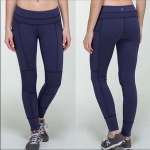 Lululemon Sun Salutation cadet blue pants